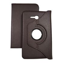 Capa Giratória Tablet Samsung Galaxy Tab 3 Lite - T110 T111 T113 - Marrom