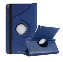 Capa Giratória Tablet Samsung T510 T515 Azul marinho + Caneta touch