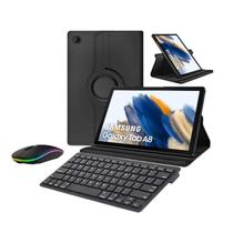 Capa Giratória + Teclado Bluetooth e Mouse Bluetooth Compativel com Tablet Samsung Galaxy A8 X200