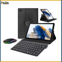 Capa Giratória + Teclado Bluetooth e Mouse Bluetooth Compativel com Tablet Samsung Galaxy A8 X200 /