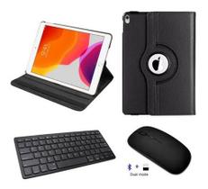 Capa Giratória + Teclado E Mouse Bluetooth Para iPad 9 10.2 Capa Giratória + Teclado E Mouse Bluetooth Para iPad 9 10.2