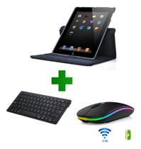 Capa Giratória + Teclado E Mouse Bluetooth Para iPad 9g 10,2