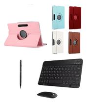 Capa Giratória + Teclado + Mouse + Caneta Para Lenovo M9 9
