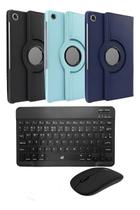 Capa Giratória Teclado Mouse Compatível com Galaxy Tab A8 10.5 X200 Capa Giratória Teclado Mouse Compatível com Galaxy Tab A8 10.5 X200