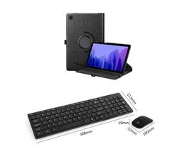 Capa Giratória + Teclado + Mouse P/ Tablet Samsung Galaxy Tab A7 T500 - Multi Qualidade