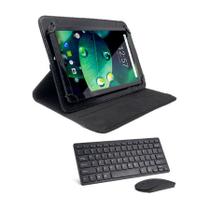 Capa Giratória+teclado+mouse Para Tablet Multilaser M10 Nb28 Capa Giratória+teclado+mouse Para Tablet Multilaser M10 Nb28