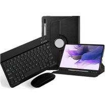 Capa Giratória Teclado Mouse Película Para Galaxy Tab S7 Fe Capa Giratória Teclado Mouse Película Para Galaxy Tab S7 Fe