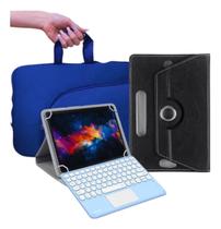 Capa Giratória + Teclado Touchpad Azul P/ Tablet M9 Lenovo Capa Giratória + Teclado Touchpad Azul P/ Tablet M9 Lenovo