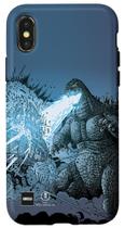 Capa Godzilla para iPhone X/XS Arte em Quadrinhos Ataque do Raio de Calor