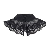 Capa, gola falsa, chiffon, renda preta para mulheres, vestidos de 20x20cm Capa, gola falsa, chiffon, renda preta para mulheres, vestidos de 20x20cm