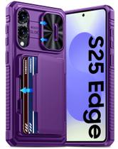 Capa GooseBox Galaxy S25 Edge, carteira com RFID, capa de câmera Capa GooseBox Galaxy S25 Edge, carteira com RFID, capa de câmera