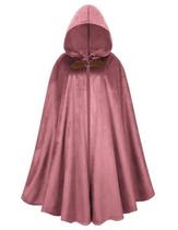 Capa GRAJTCIN Renaissance Velvet com capuz 99 cm rosa Capa GRAJTCIN Renaissance Velvet com capuz 99 cm rosa