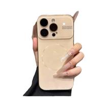 Capa Grande De Luxo Magsafe Para iPhone 17 16 15 14 pro Max Com Carregamento Sem Fio E Lente De