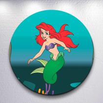 Capa Grande e Mini Painel Sereia Princesa Litle Redondoda Estampa Sublimada Festa Infantil Capa Grande e Mini Painel Sereia Princesa Litle Redondoda Estampa Sublimada Festa Infantil