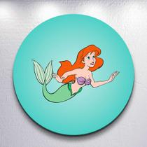 Capa Grande e Mini Painel Sereia Princesa Litle Redondoda Estampa Sublimada Festa Infantil Capa Grande e Mini Painel Sereia Princesa Litle Redondoda Estampa Sublimada Festa Infantil