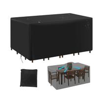 Capa Grande E Resistente À Água Para Conjunto De Móveis De Pátio, Capa Para Sofá Seccional, Mesa E Capa Grande E Resistente À Água Para Conjunto De Móveis De Pátio, Capa Para Sofá Seccional, Mesa E