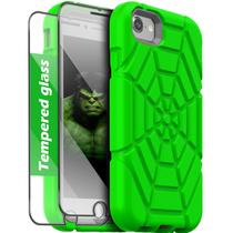 Capa Grifobes para iPhone SE 2022/2020/8/7/6/6S com 2 unidades de vidro