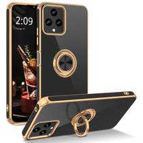 Capa GUAGUA para suporte T-Mobile REVVL 6/6X 5G Black Ring