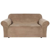 Capa H.VERSAILTEX Stretch Velvet Loveseat Camel