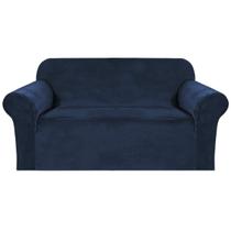 Capa H.VERSAILTEX Stretch Velvet Loveseat Navy