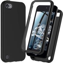 Capa Hensinple de silicone à prova de choque para iPod Touch 7/6/5 preta