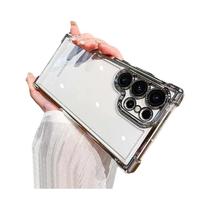 Capa Híbrida De Acrílico Transparente Luxuosa E À Prova De Choque Para Samsung Galaxy S25 S24 S23 FE