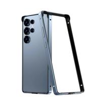 Capa Híbrida De Silicone Com Estrutura De Alumínio Para Samsung Galaxy S26 S25 S24 S23 Ultra Plus, À