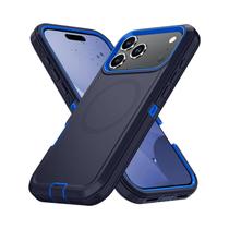 Capa Híbrida Magnética Reforçada Para iPhone 17 16 15 14 13 pro Max Com Proteção Antichoque Em PC