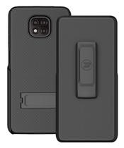 Capa Híbrida PROTECH para Moto G Power 2021 com Suporte e Clip de Cinto