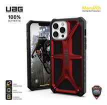 Capa Híbrida UAG Monarch Carbono Iphone 13 Pro Max Vermelha