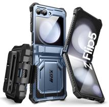 Capa i-Blason Armorbox com Suporte para Samsung Galaxy Z Flip 5 - Azul