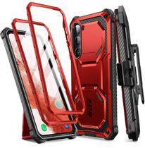 Capa i-Blason Armorbox para Samsung Galaxy S23 Plus com suporte vermelho