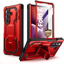 Capa i-Blason Armorbox para Samsung Galaxy Z Fold 7 vermelha