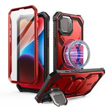 Capa i-Blason para iPhone 16e de 6,1 polegadas, magnética, vermelha