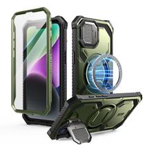 Capa i-Blason para iPhone 16e de 6,1 polegadas, verde resistente