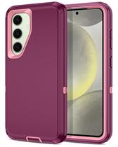 Capa I-HONVA para Samsung Galaxy S24/S25 Plus - Roxa/Rosa Capa I-HONVA para Samsung Galaxy S24/S25 Plus - Roxa/Rosa