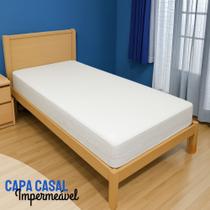 Capa Impermeável Colchão Anti Alérgica Branca- Casal Capa Impermeável Colchão Anti Alérgica Branca- Casal