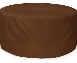 Capa Impermeável Compatível Mesa Redonda 200x80 Marrom Capa Impermeável Compatível Mesa Redonda 200x80 Marrom