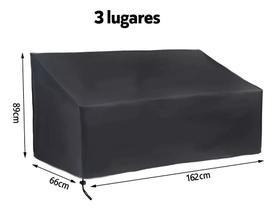 Capa Impermeável Compatível Sofá 200x90x80 Preto Capa Impermeável Compatível Sofá 200x90x80 Preto