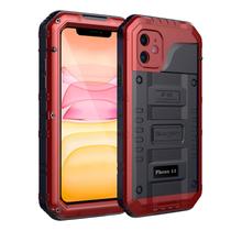 Capa Impermeável de Metal Beasyjoy para iPhone 11 - Vermelha