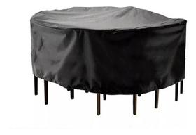 Capa Impermeável Mesa Redonda Com Cadeira - 220X90 - Bagum