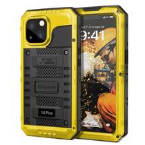 Capa impermeável Mitywah para iPhone 14 Plus 6,7" amarela