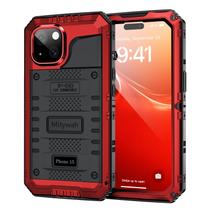 Capa impermeável Mitywah para iPhone 15 vermelha de 6,1 polegadas