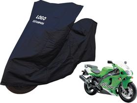 Capa Impermeável Moto Esportiva Kawasaki Ninja ZX 7 ZX 9R Capa Impermeável Moto Esportiva Kawasaki Ninja ZX 7 ZX 9R