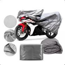 Capa Impermeável Para Cobrir Moto Proteção Prateado Capa Impermeável Para Cobrir Moto Proteção Prateado