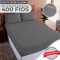 Capa Impermeável para Colchão Solteiro Tecido Micropercal 400 Fios - Protetor de Colchão