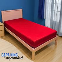 Capa Impermeável para Colchão VERMELHA - Casal KING