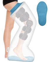 Capa impermeável para pernas inteiras Zoyehoo para banho adulto