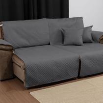 Capa impermeável para sofá retrátil de 2,40 metros 2 módulos acompanha 2 almofadas cheias
