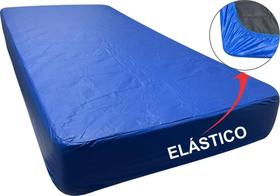 Capa Impermeável Protetor De Colchão L Azul 1,88 X 88 X 16